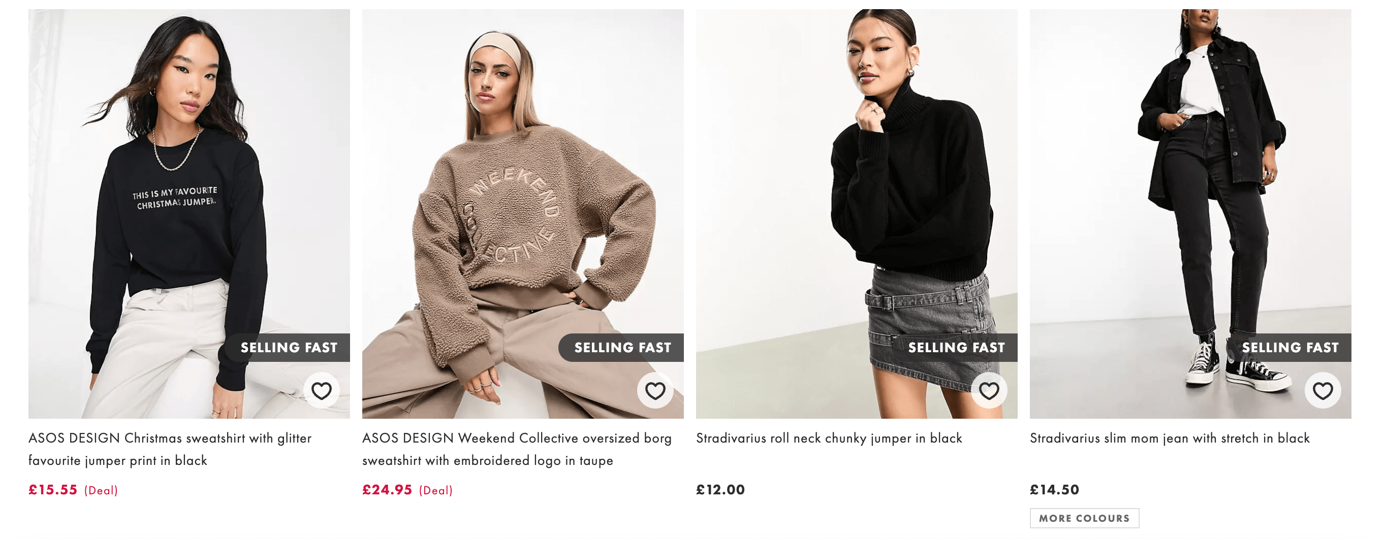 Example of scarcity and limitations - Asos